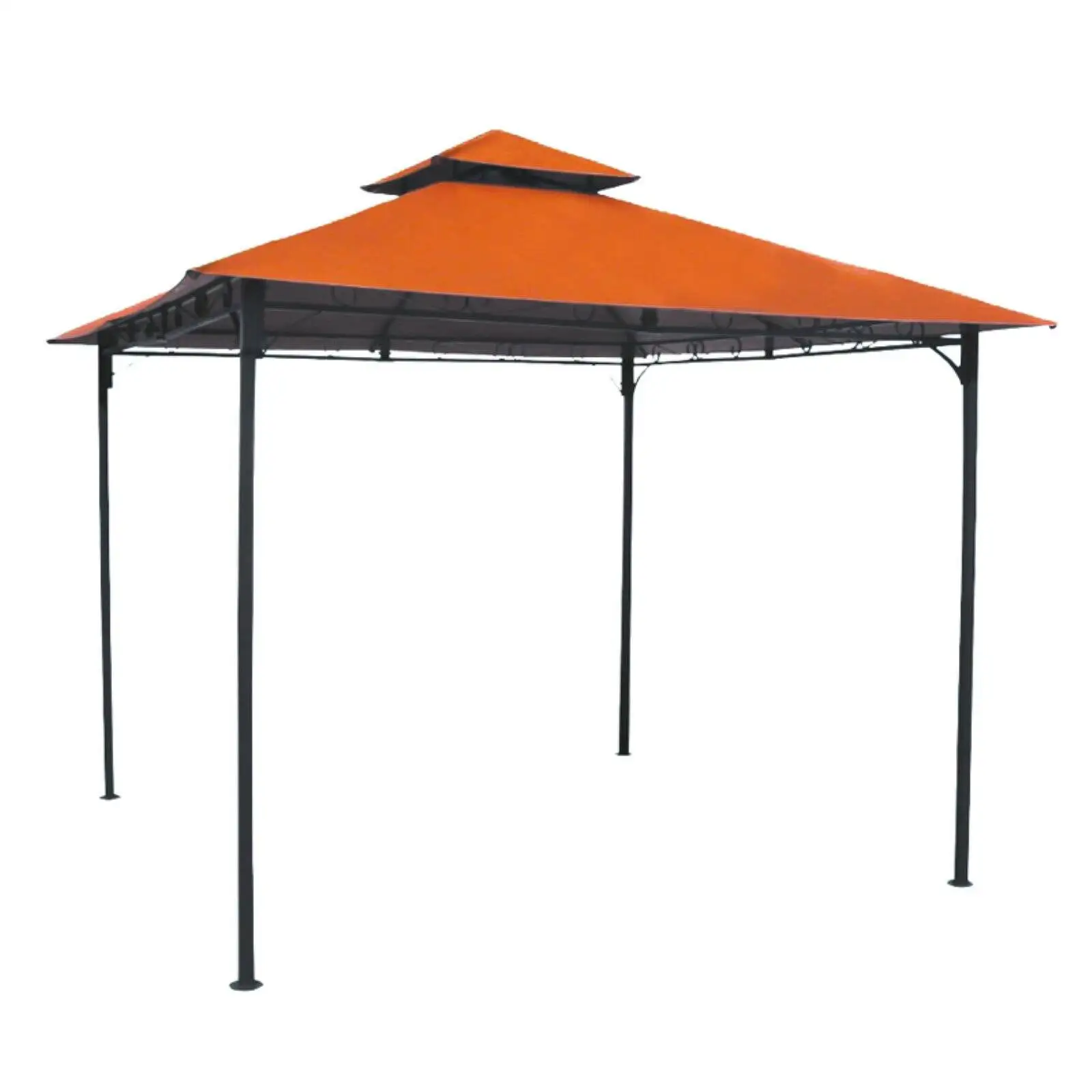 International Caravan Square Vented Canopy Gazebo - Cranberry