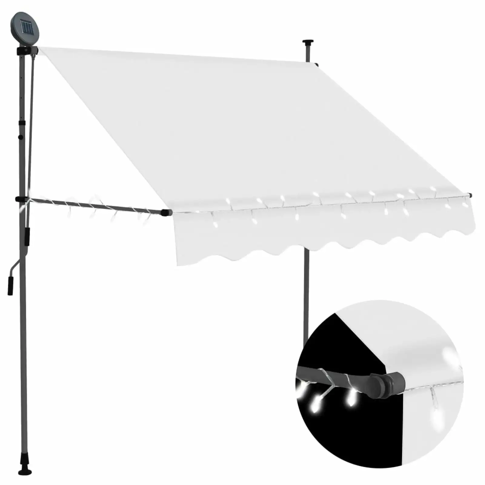 Irfora Manual Retractable Awning with 39.4