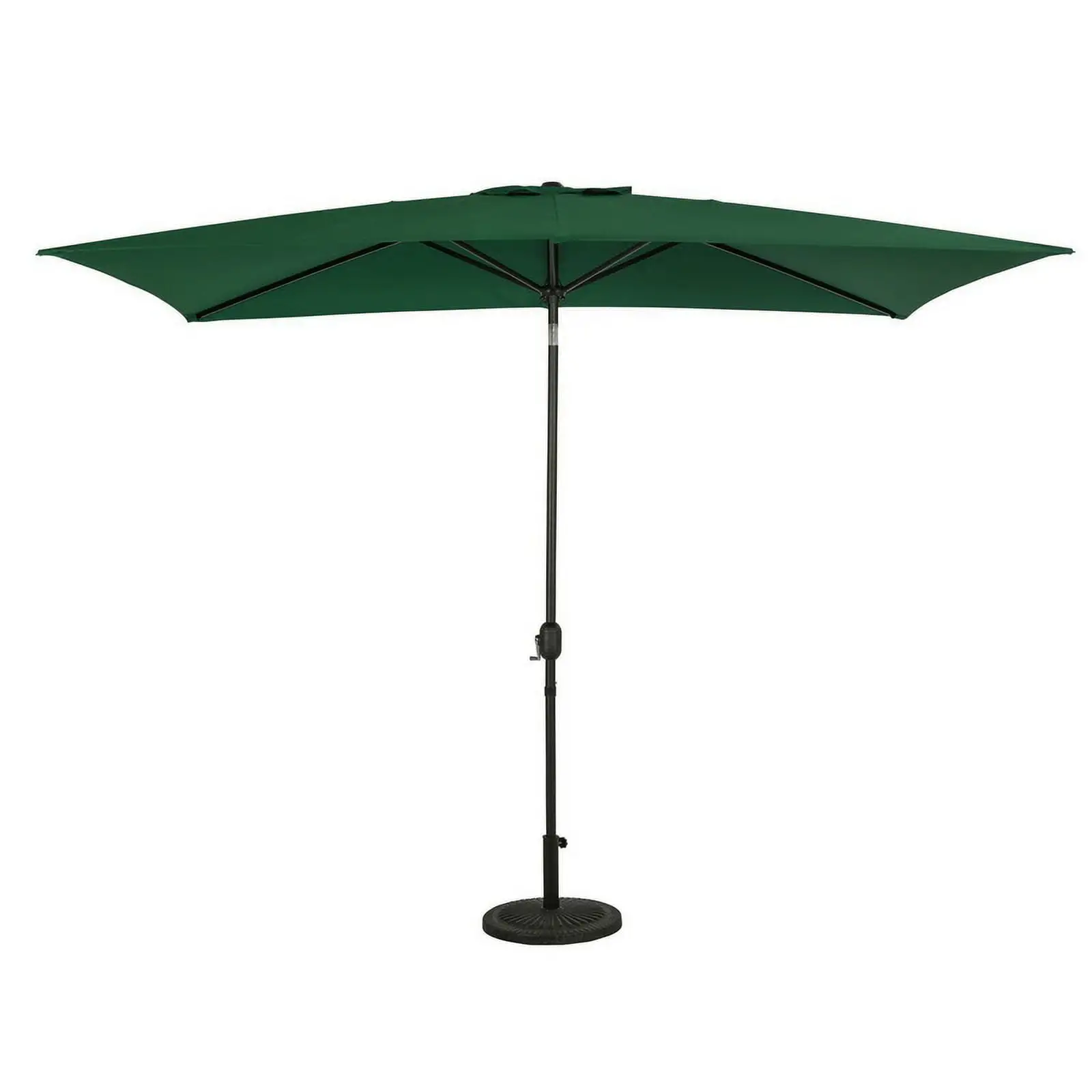 Island Umbrella Bimini 6.5-ft x 10-ft Rectangular Market Umbrella - Hunter Green - Polyester Canopy