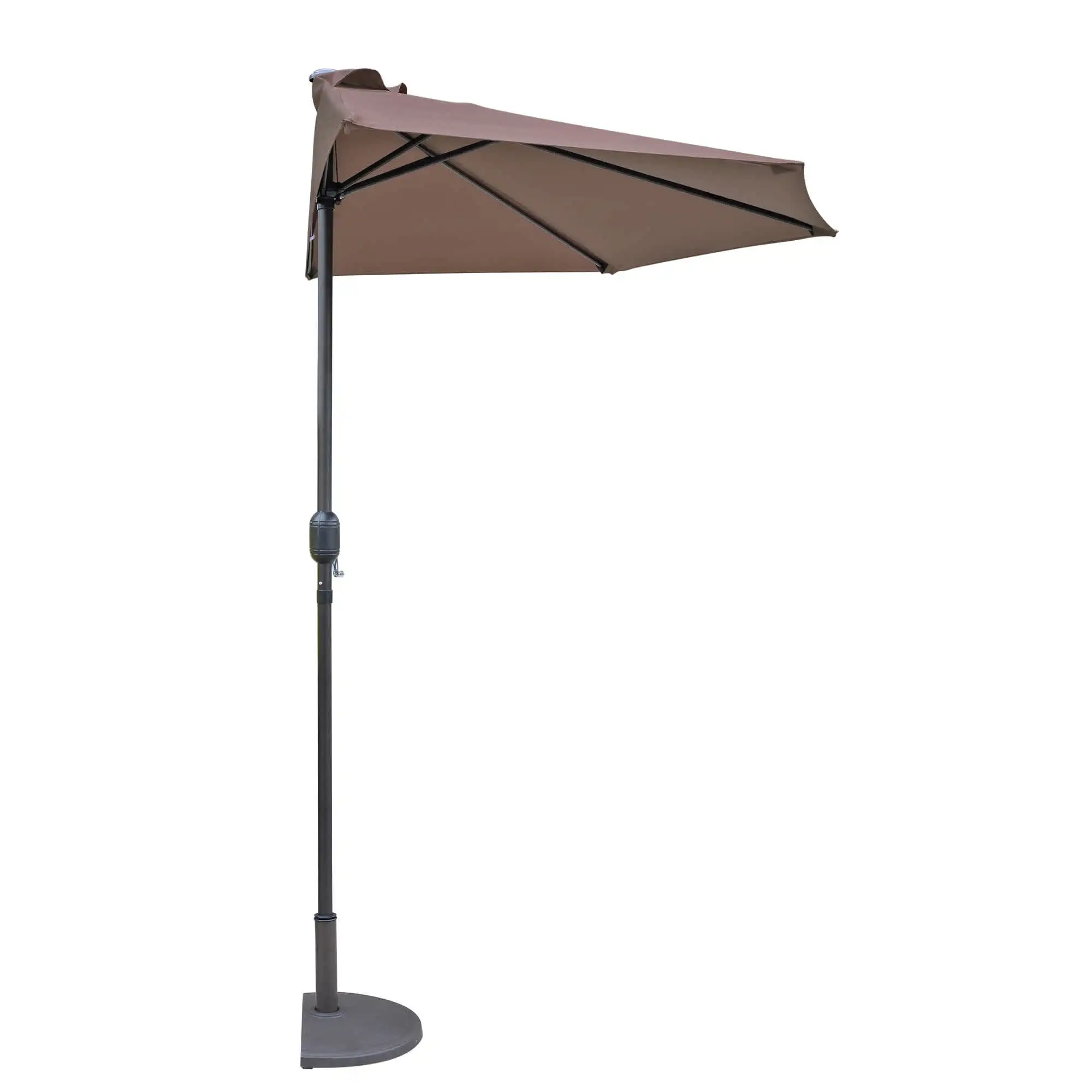 Island Umbrella Lanai 9-ft Half Umbrella in Polyester