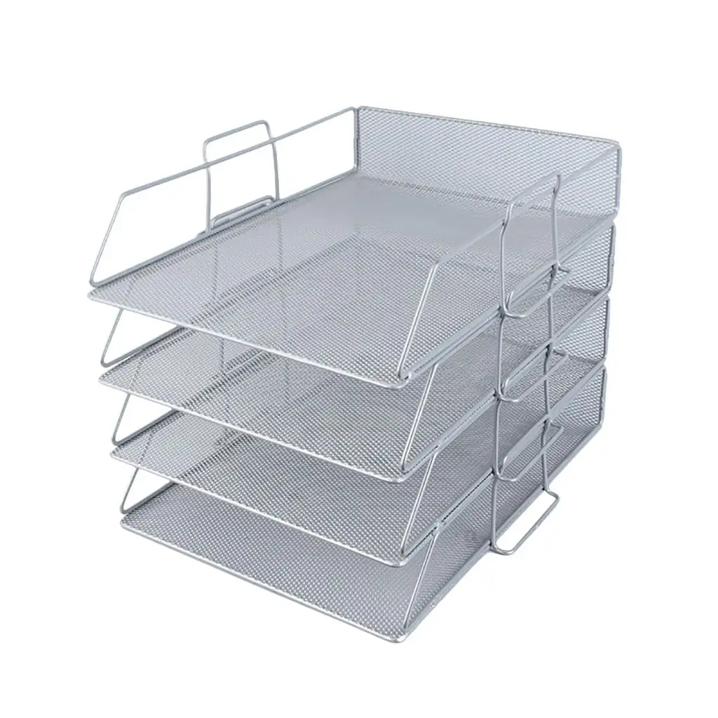 JeashCHAT Desktop Office Supplies Data Shelf Superimposed Multi-Layer Bookshelf