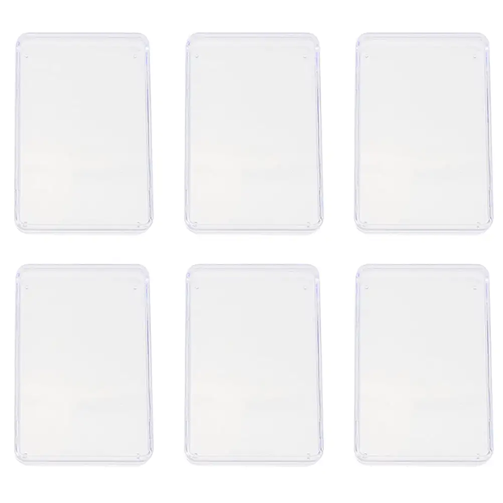 Jibingyi 6pcs Plastic Poker Cards Storage Boxes Empty Poker Cards Boxes Containers