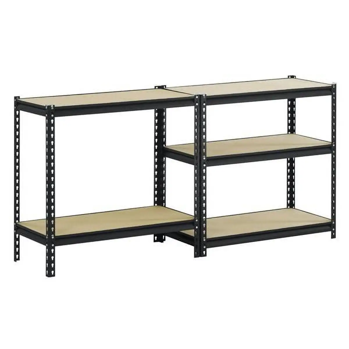 KEINXS 110 x 45 x 180cm 5 Tiers Powder Coated Storage Rack Black