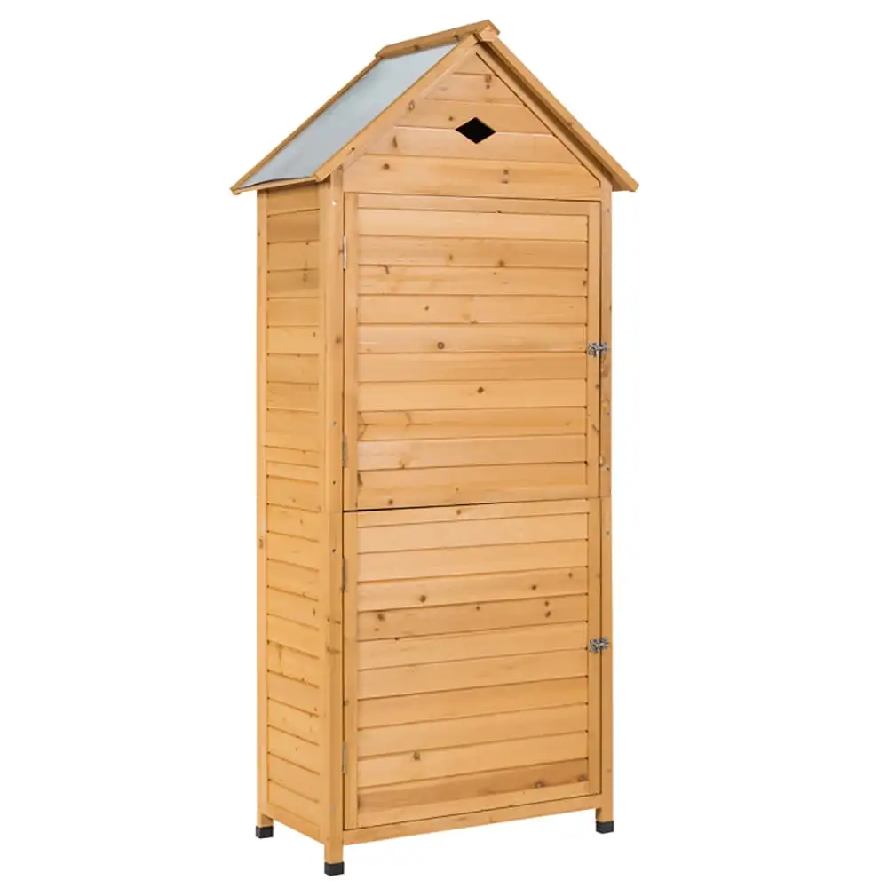 Kadyn Tool House.Outdoor Storage Shed. Storage House Tool Shed.Wooden Outdoor Lockable Garden Tool Storage