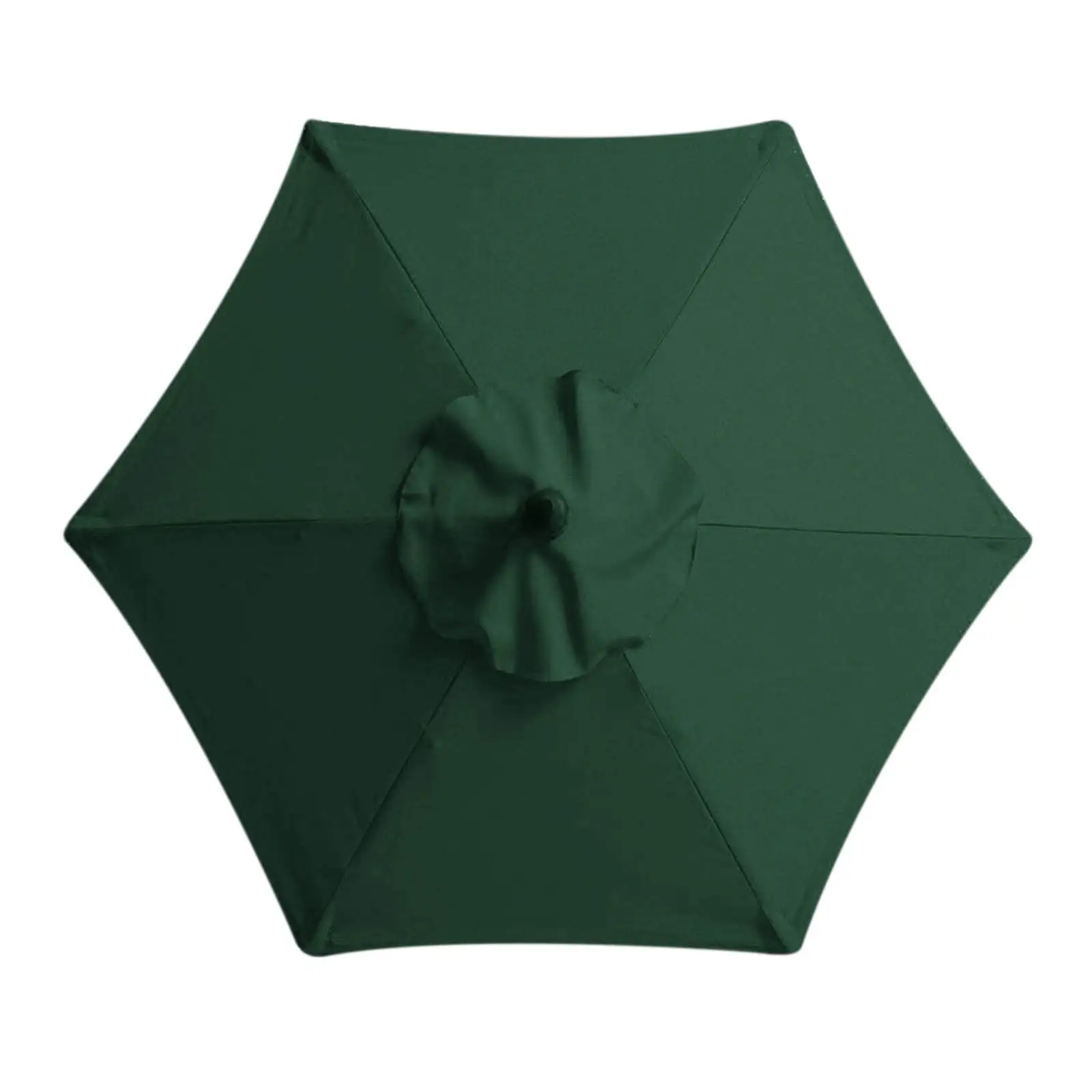 Kafsov Garden Umbrella Outdoor Stall Umbrella Beach Sun Umbrella Replacement Cloth 78.7 Inch Diameter With 6 Bones Green