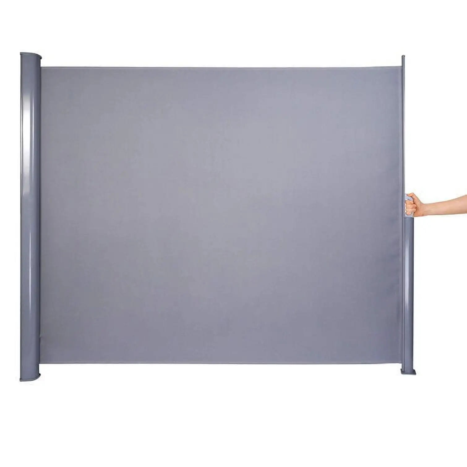 Karmas Product Retractable Side Awning. Waterproof & UV-Resistant All-Aluminum Screen 118 Lx75 H