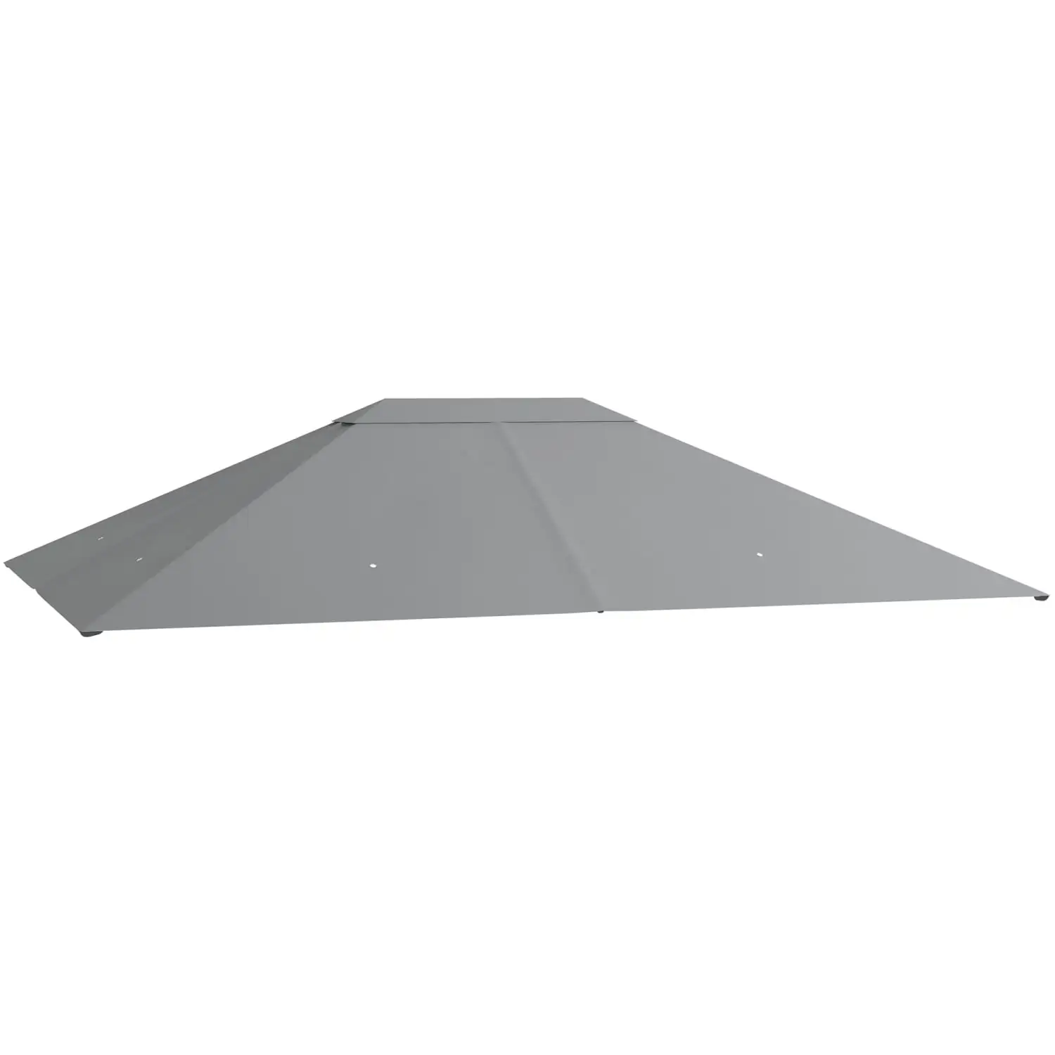 LEIYEHOOM 10' x 13' Gazebo Canopy Replacement Outdoor Gazebo Cover Top Roof Replacement with Vents and Drain Holes (TOP COVER ONLY) Light Gray