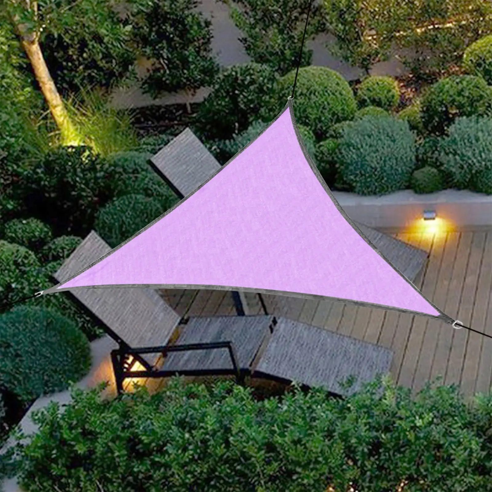 Leesechin Home Decor Clearance 118x118x118 Inch Triangles Sun Shade Sails Canopy Block Awning For Outdoor Patio Garden Backyard