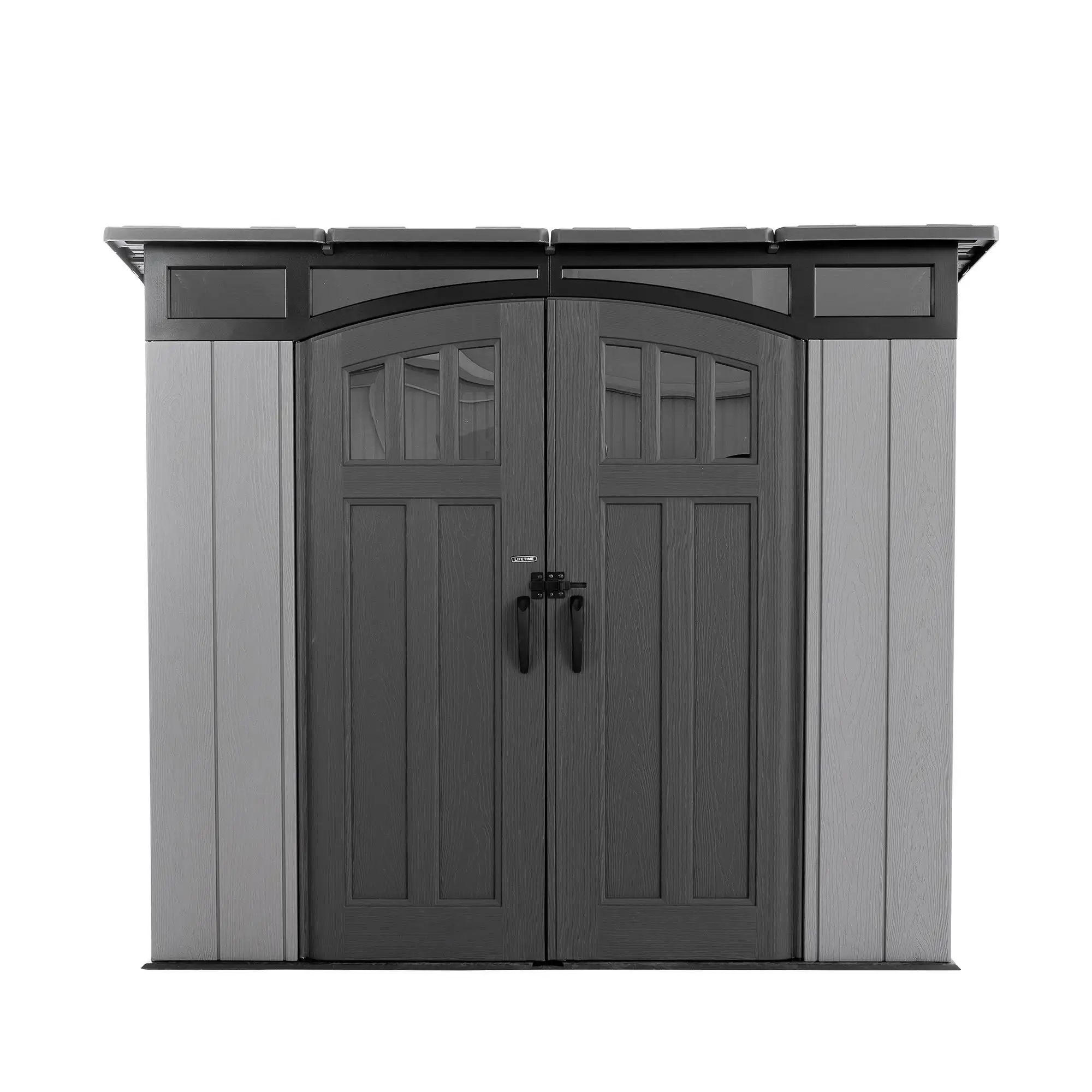 Lifetime Polyethylene Modern Storage Shed.333 sq. ft.. 8 ft. X 5 ft. x 7 ft.. Gray (60435)