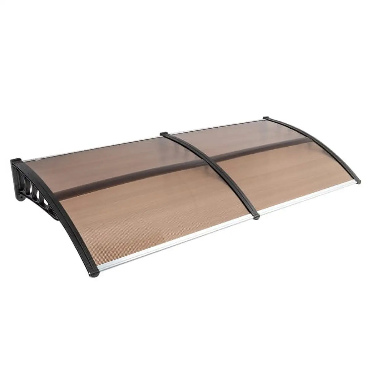 LongDay 200 x 96 Household Application Door & Window Awnings Brown Board & Black Holder