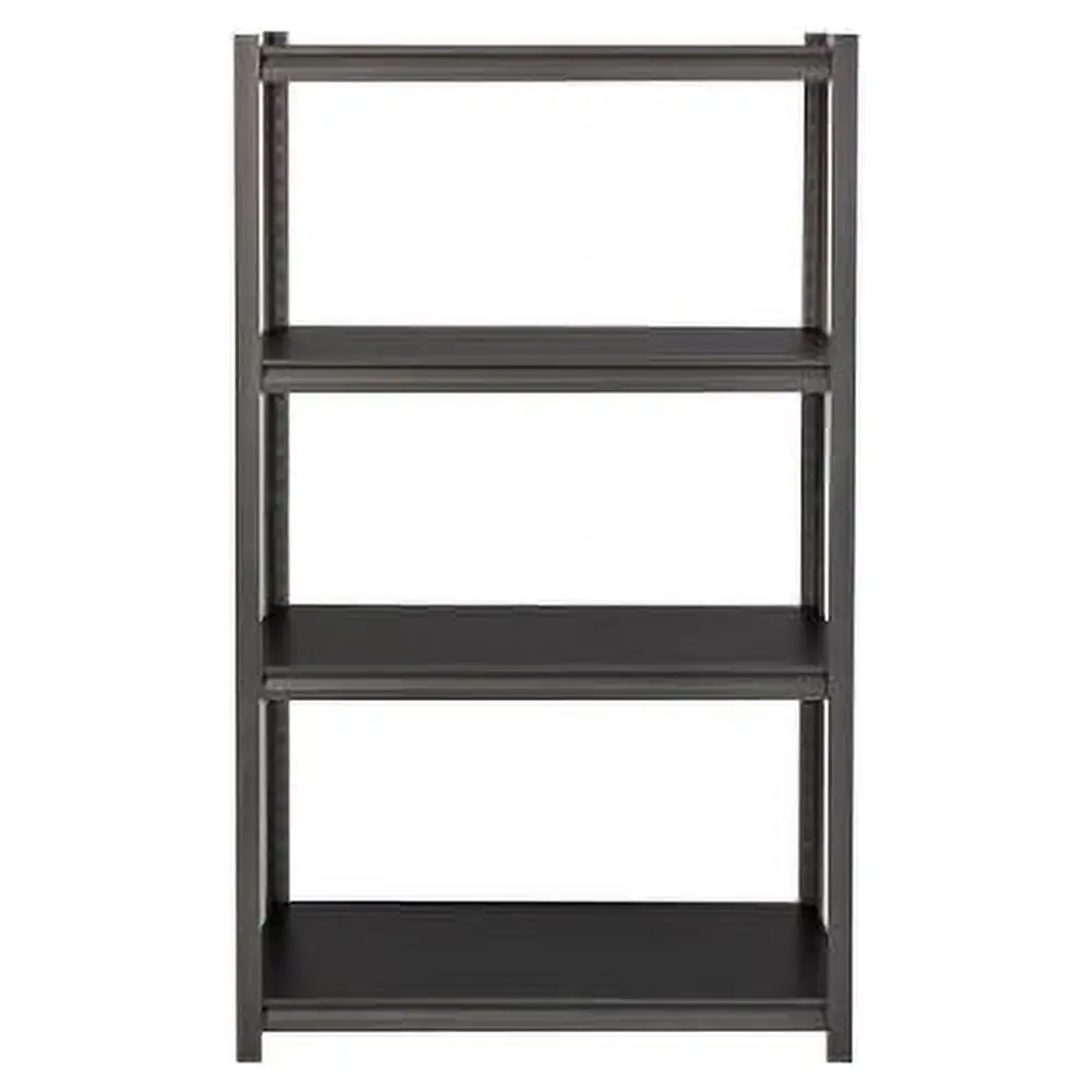 Lorell Shelving 4-Shelf Steel 3200 lb Cap 36x18x60 Black 59700