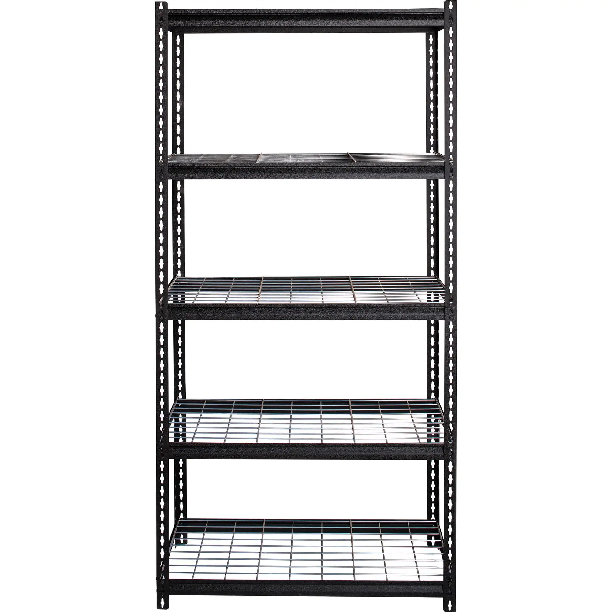 Lorell Wire Deck Shelving - 72 Height X 36 Width X 18 Depth - 28% Recycled - Black - Steel - 1 Each