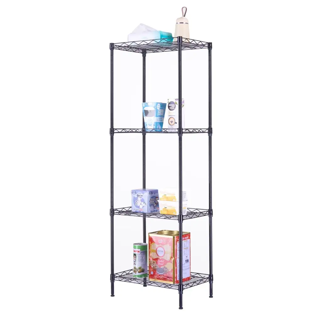 MDHAND 4-Tier Wire Shelving Unit Metal Storage Rack