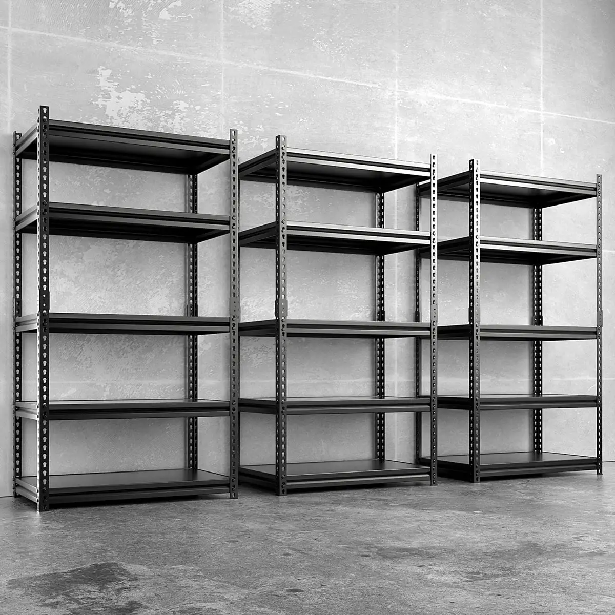 MOPHOTO 36L x 16W x 72H Adjustable Garage Shelving Heavy Duty. Metal Shelves for Storage. Garage Shelves. Garage Storage Shelves Heavy Duty Shelving