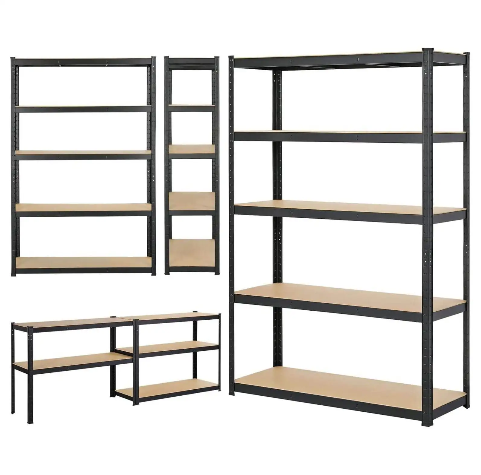 MYXIO Storage Shelves Garage Shelving Unit. 5 Tier Heavy Duty Metal Shelves. Large Capacity Storage Rack Utility Shelf for Pantry Closet Office Laundry (39 L x 20 W x 77 H)