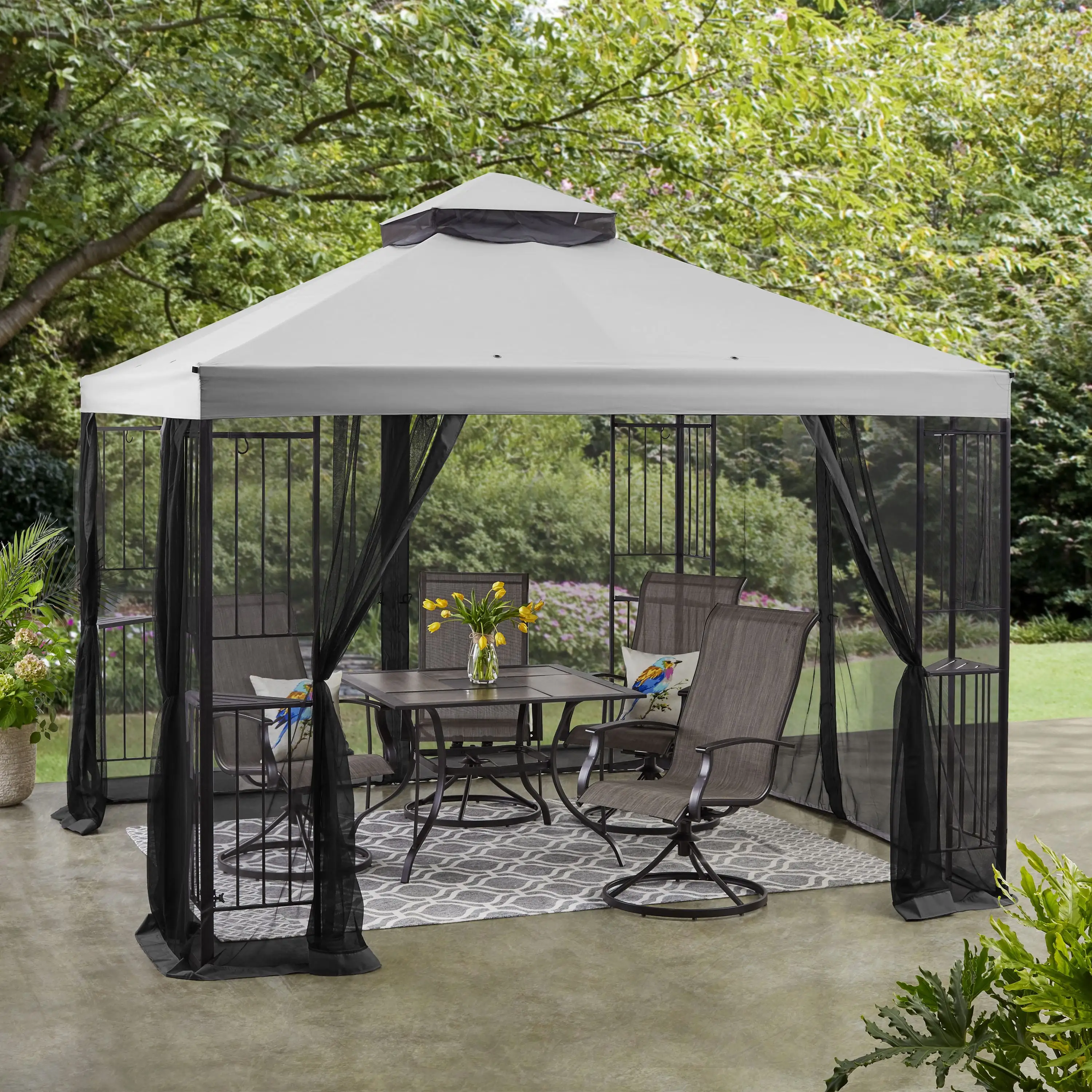 Mainstays 10' x 10' Easy Assembly Outdoor Furniture Patio Gazebo