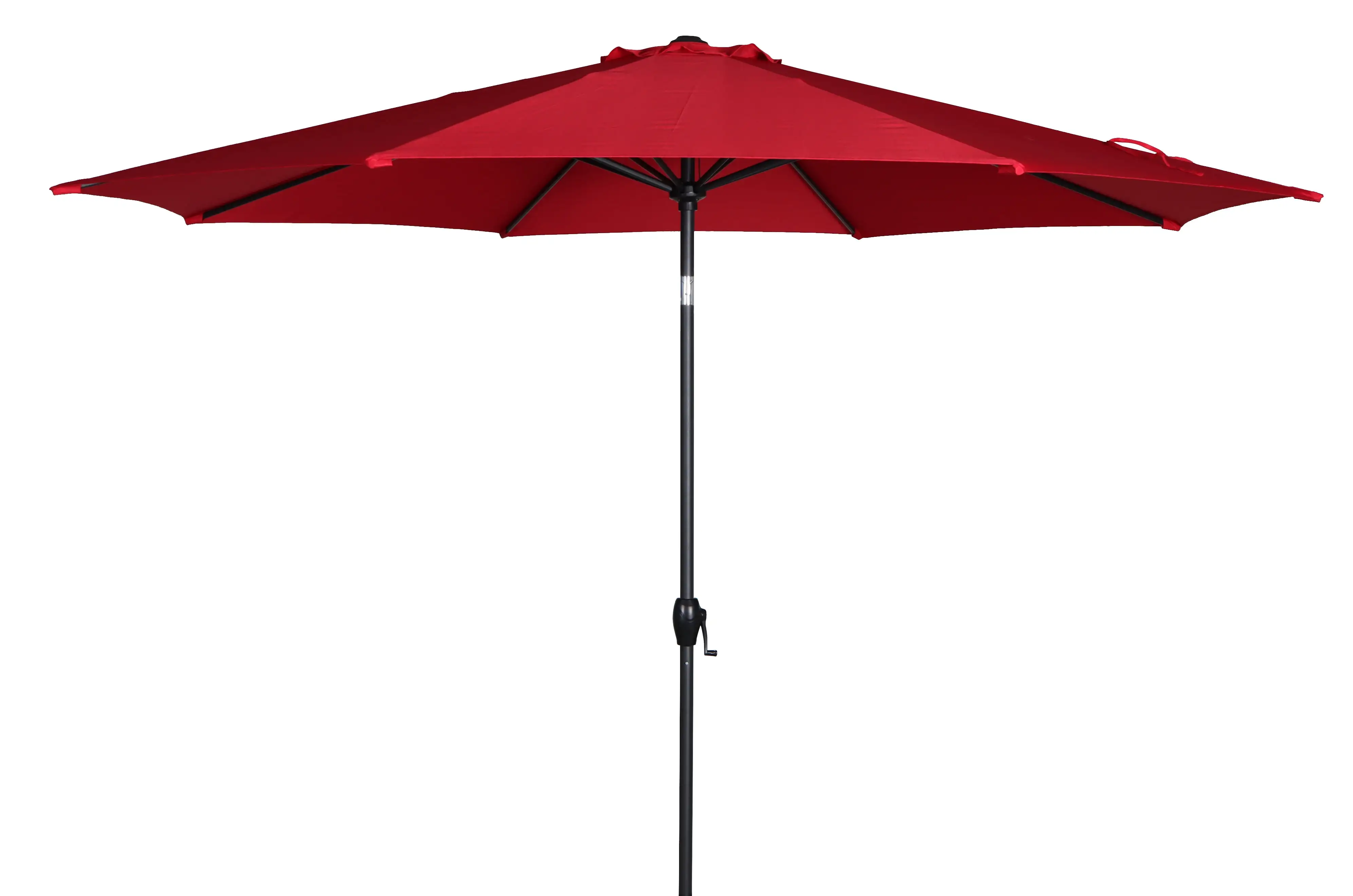 Mainstays 11ft Really Red Round Outdoor Tilting Market Umbrella with Crank