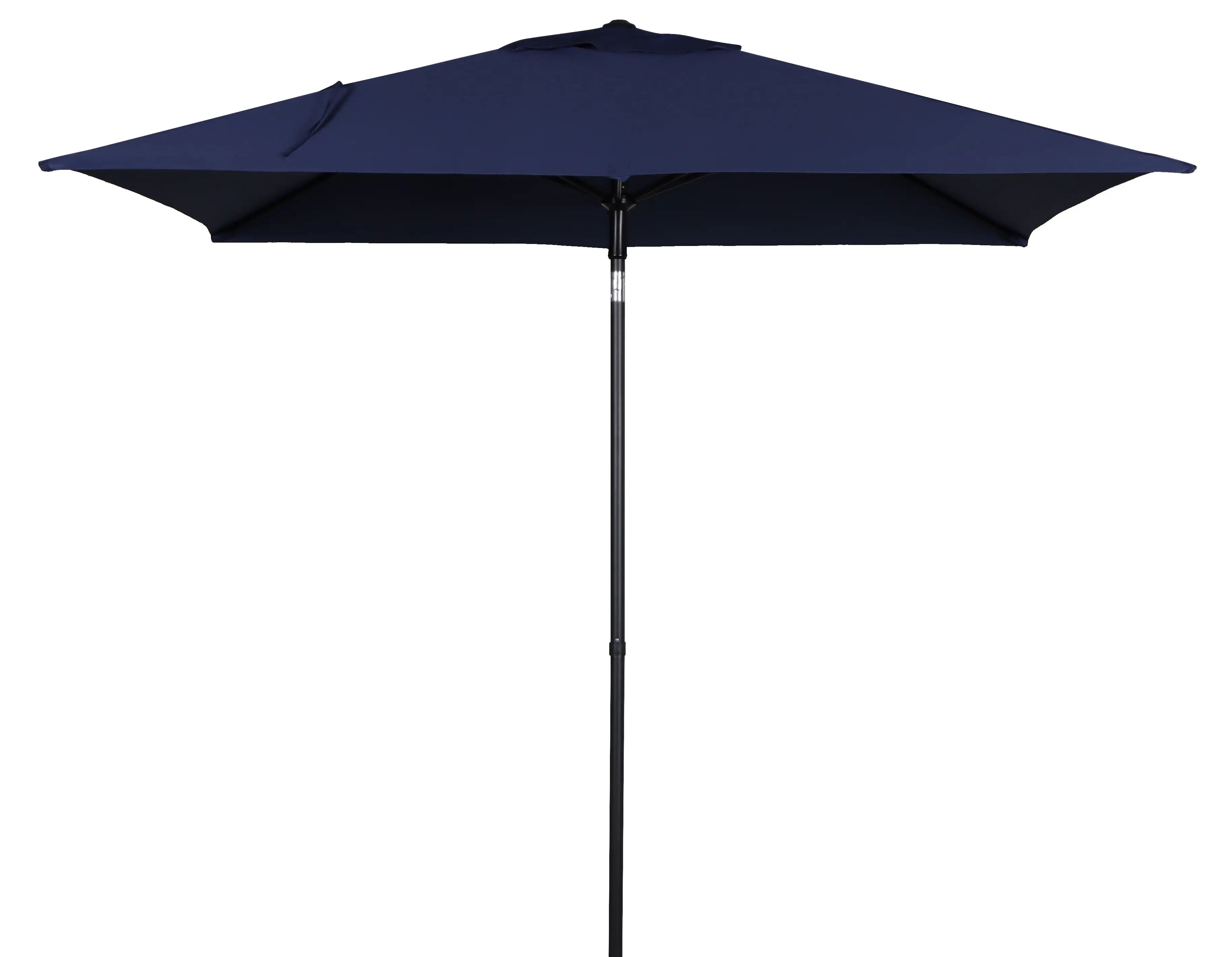 Mainstays 6 x 7.5 Foot Push-Up Rectangular Market Umbrella Navy