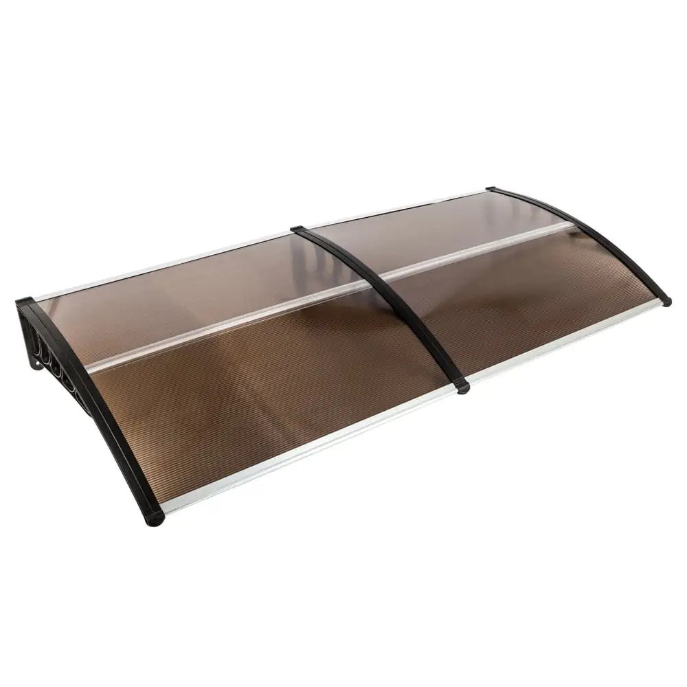 Mairbeon 200 x 96 Household Application Door & Window Awnings Brown Board & Black Holder