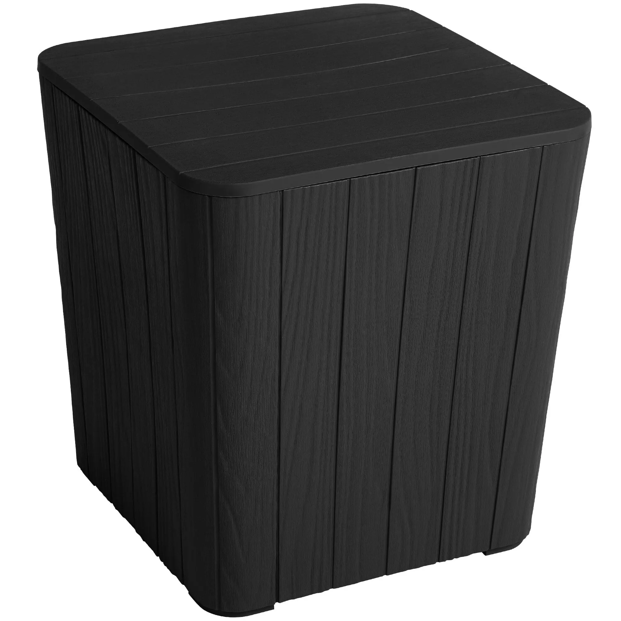 Mcferran's Inc 11.5 Gallon Outdoor Storage Waterproof Deck Box - 13.4 in. L x 15.3 in. W x 16.3 in. H wood-look