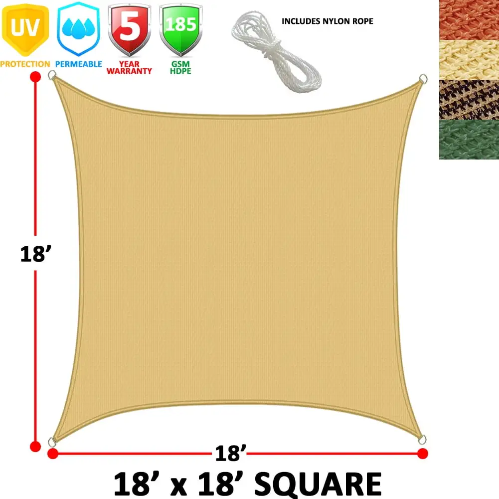 Modern Home Sail Shade Square (18' Sides)