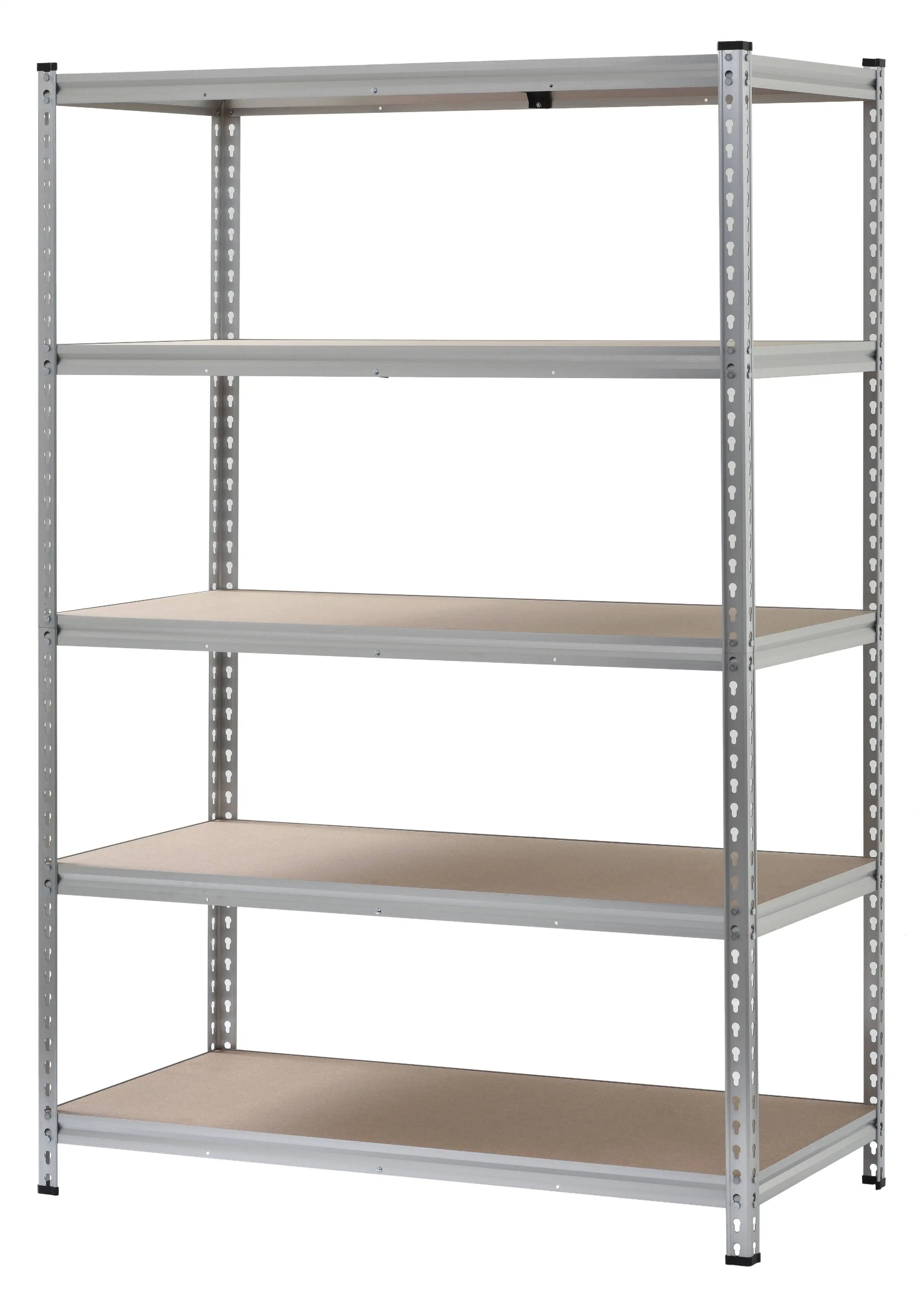 Muscle Rack 48W x 24D x 72H 5-Shelf Garage Shelves. Silver