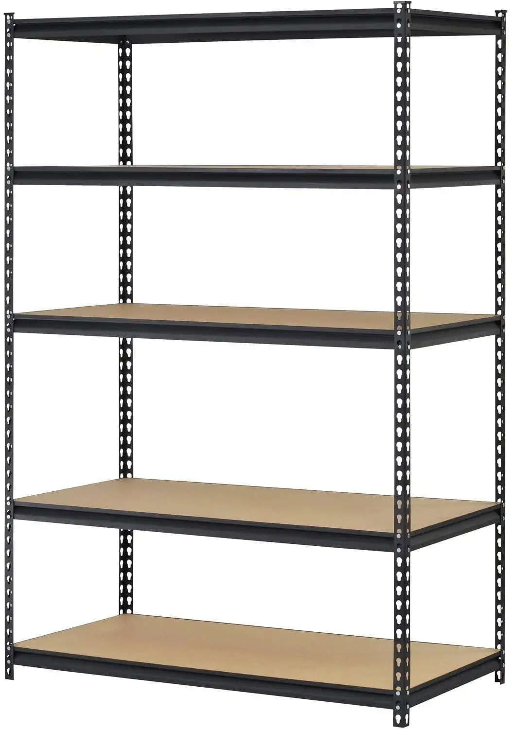 Muscle Rack 5-Shelf Steel Shelving. Silver-Vein (18 D x 48 W x 72 H)