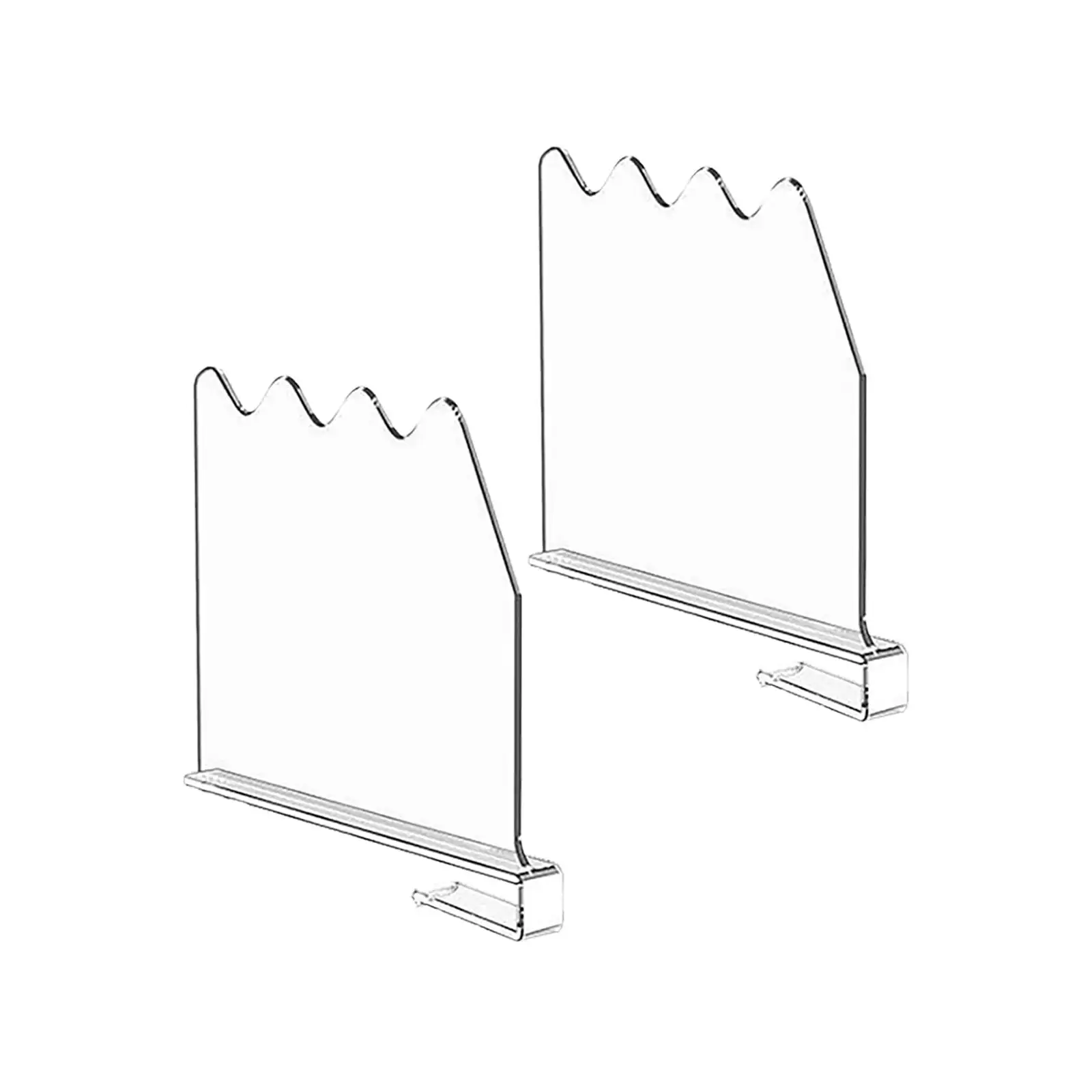 Nallwabiu Shelf Dividers For Closet Organization. Shelf Dividers For Closet Organization. Clear.