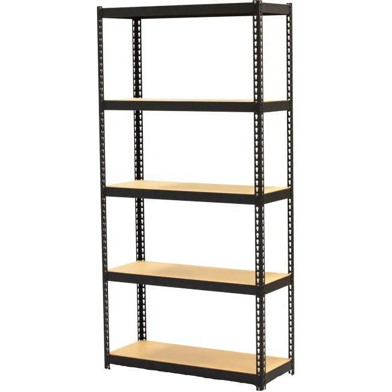 Narrow Steel Shelving. Black - 60 x 30 x 12 in.