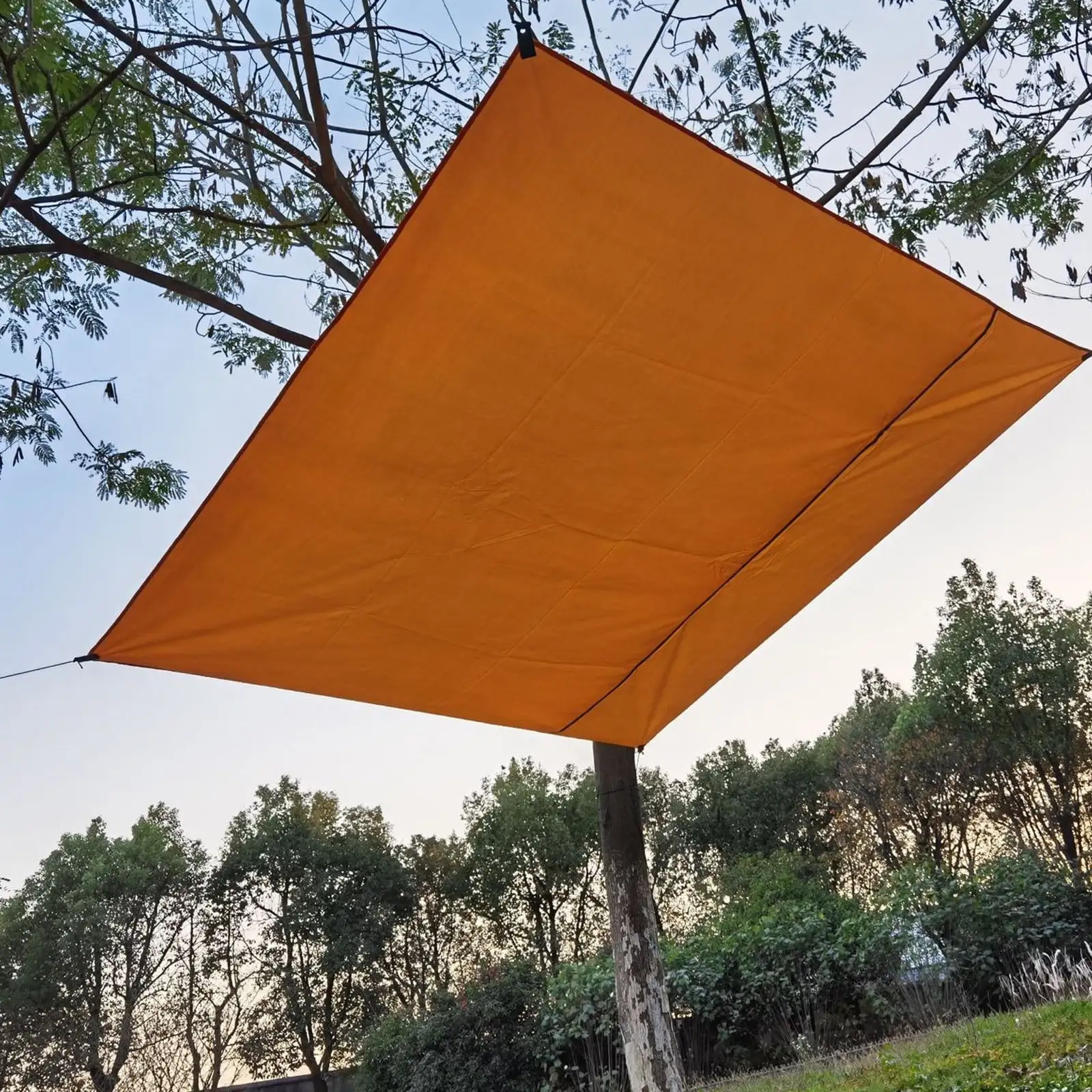 Ndbuld Sunshade Sail Four corner sunshade sail Outdoor Four Corner Sunshade Net. Multi-purpose Camping Canopy.. Sunscreen. Sunshade. Square Canopy Fabric Summer Savings on Clearance