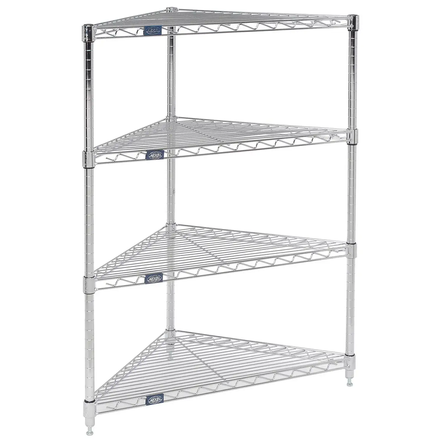 Nexel 796558 Nexel Corner Wire Shelving. 32W x 24D x 42H