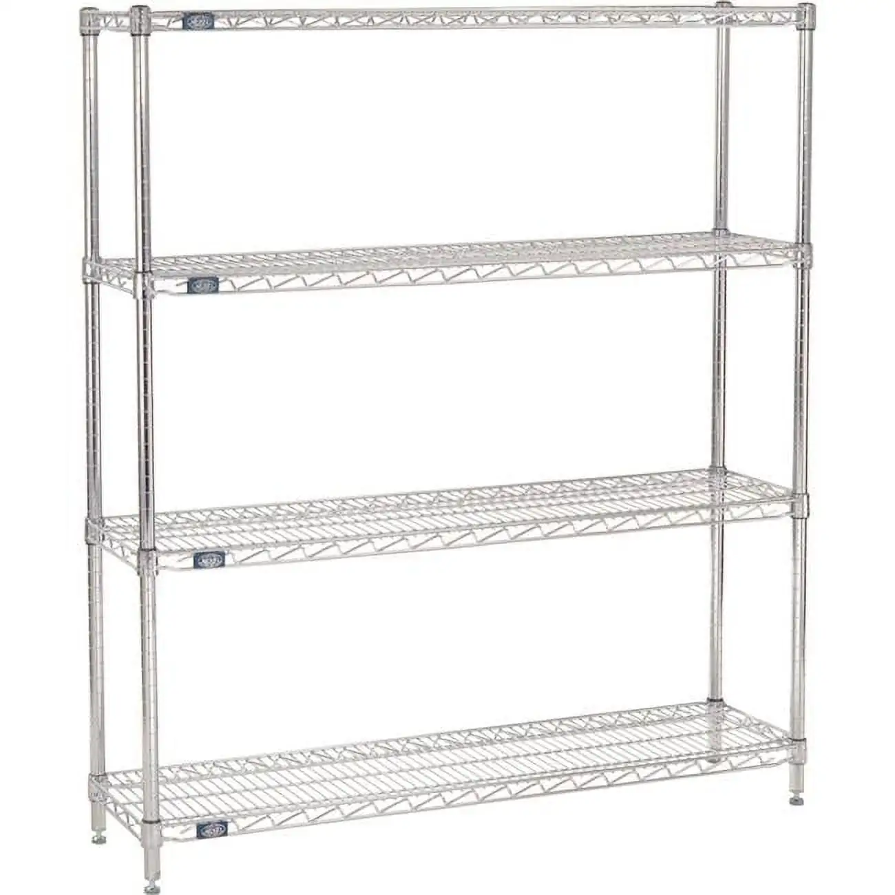 Nexel Chrome Wire Shelving Starter - 48W x 12D x 63H