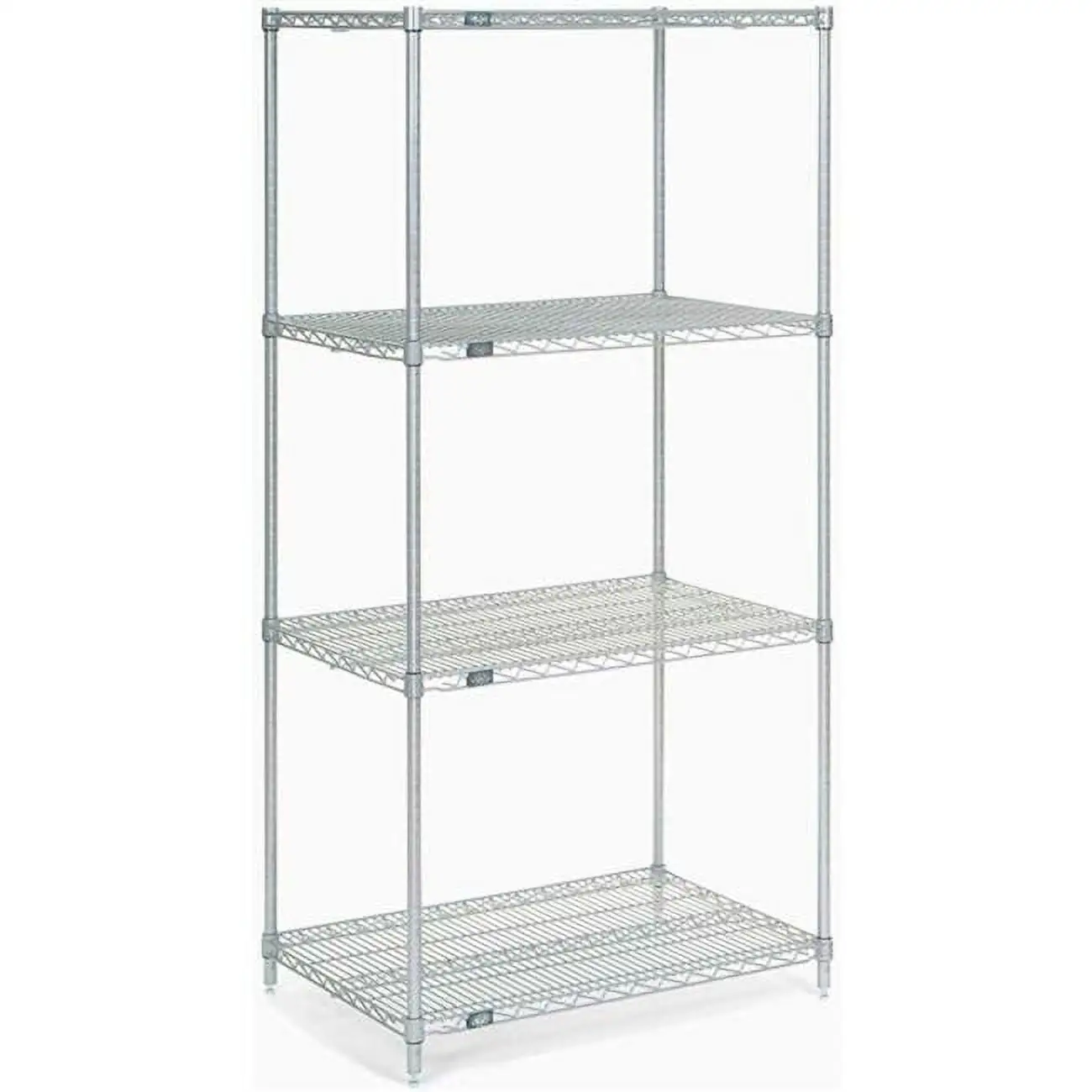 Nexel Chrome Wire Shelving Starter Unit - 5 Tier - 30W x 24D x 63H