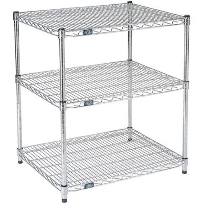 Nexel ESD Wire Shelving Starter - 3 Tier - 30W x 21D x 34H