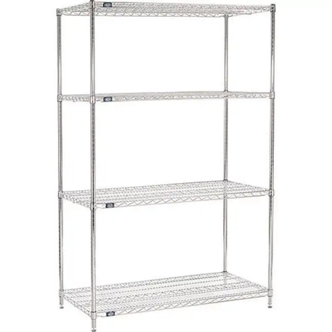 Nexel ESD Wire Shelving Starter - 4 Tier - 42W x 24D x 54H