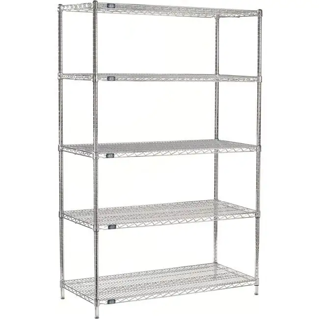 Nexel ESD Wire Shelving Starter - 5 Tier - 24W x 14D x 86H