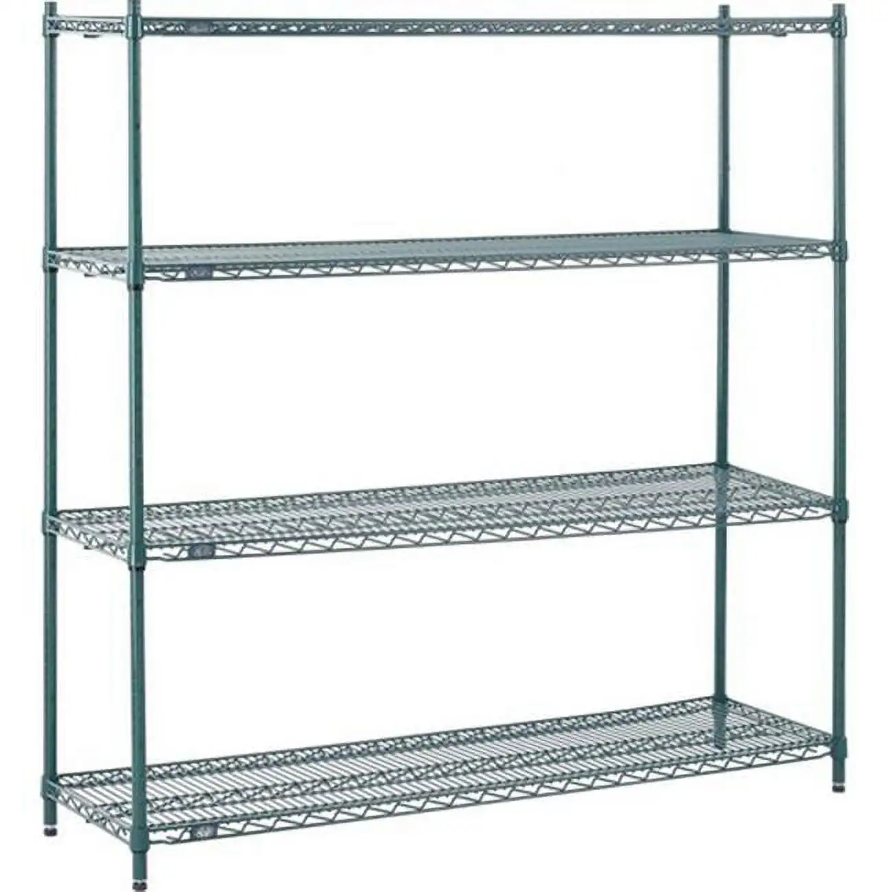 Nexel Industries 18428G 18 x 42 x 86 in. Electroplating Starter Shelf Unit- Poly-Green