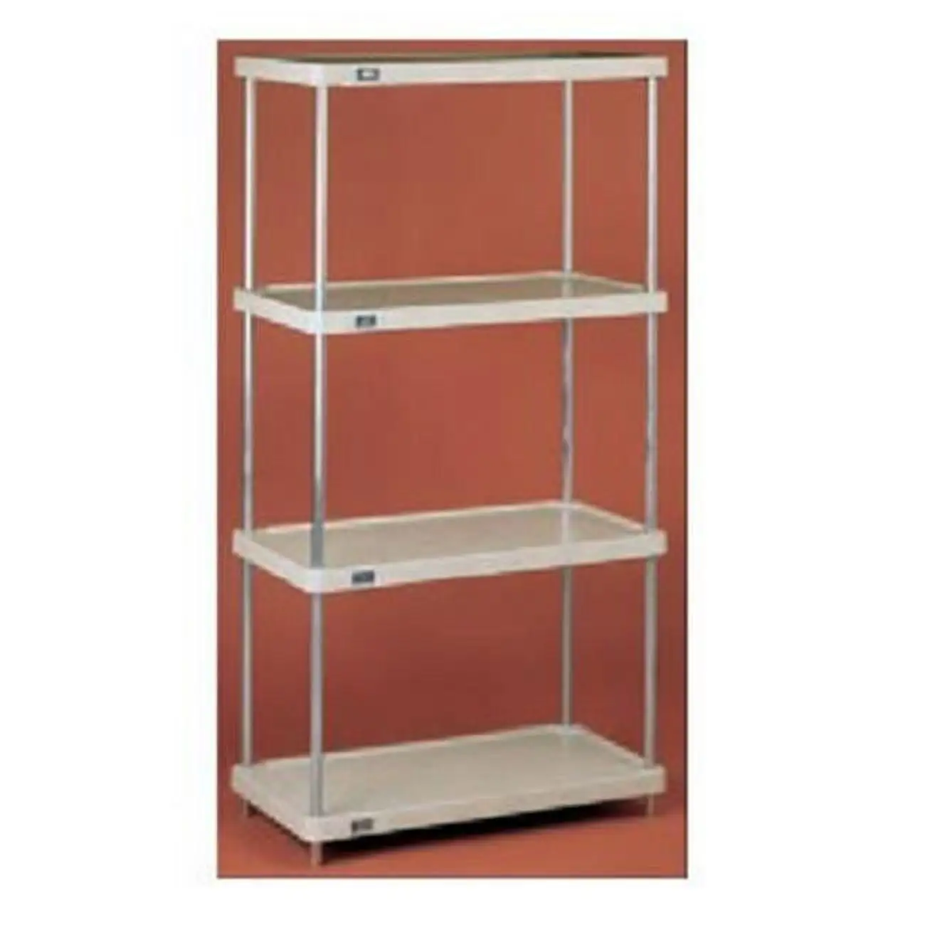 Nexel Industries 24487NSP Solid Plastic 24 x 48 x 74 in. 4 Shelf Unit- Nexelon