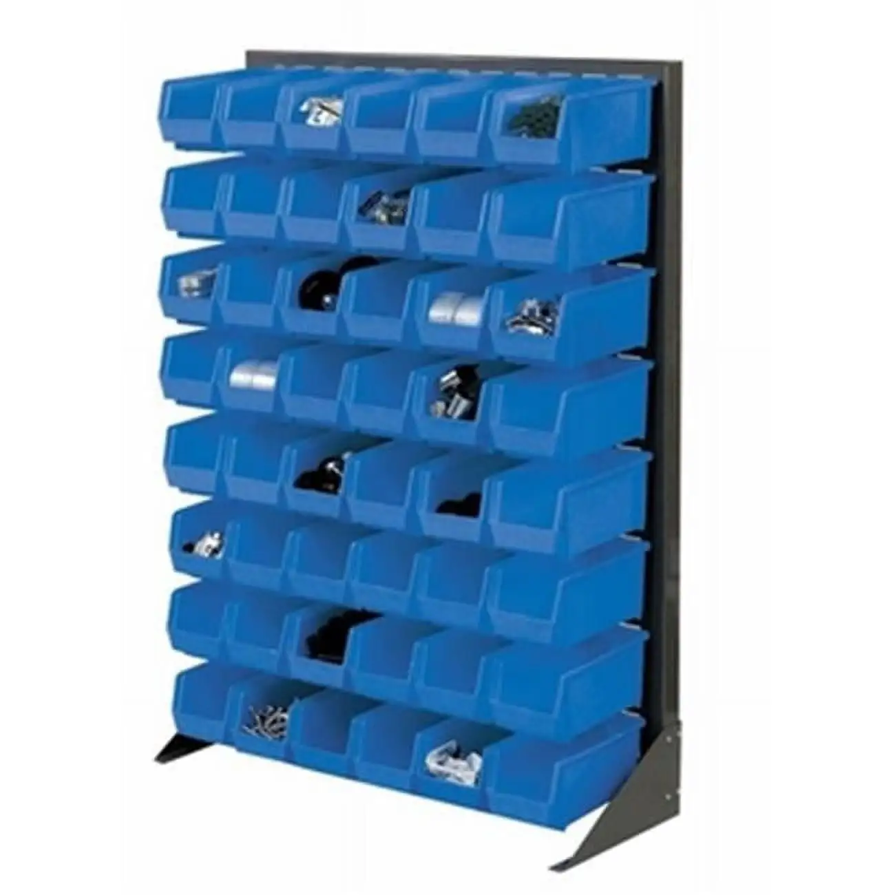 Nexel Industries FBR36501 Single Sided Floor Bin Rack- 13.5 x 36 x 50 in.