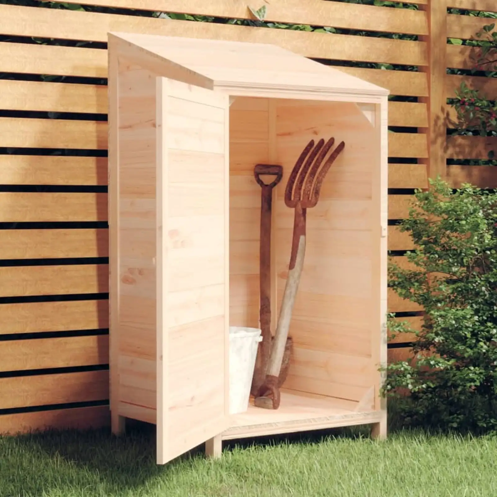 OWSOO Garden Shed 21.7x20.5x44.1 Solid Wood Fir