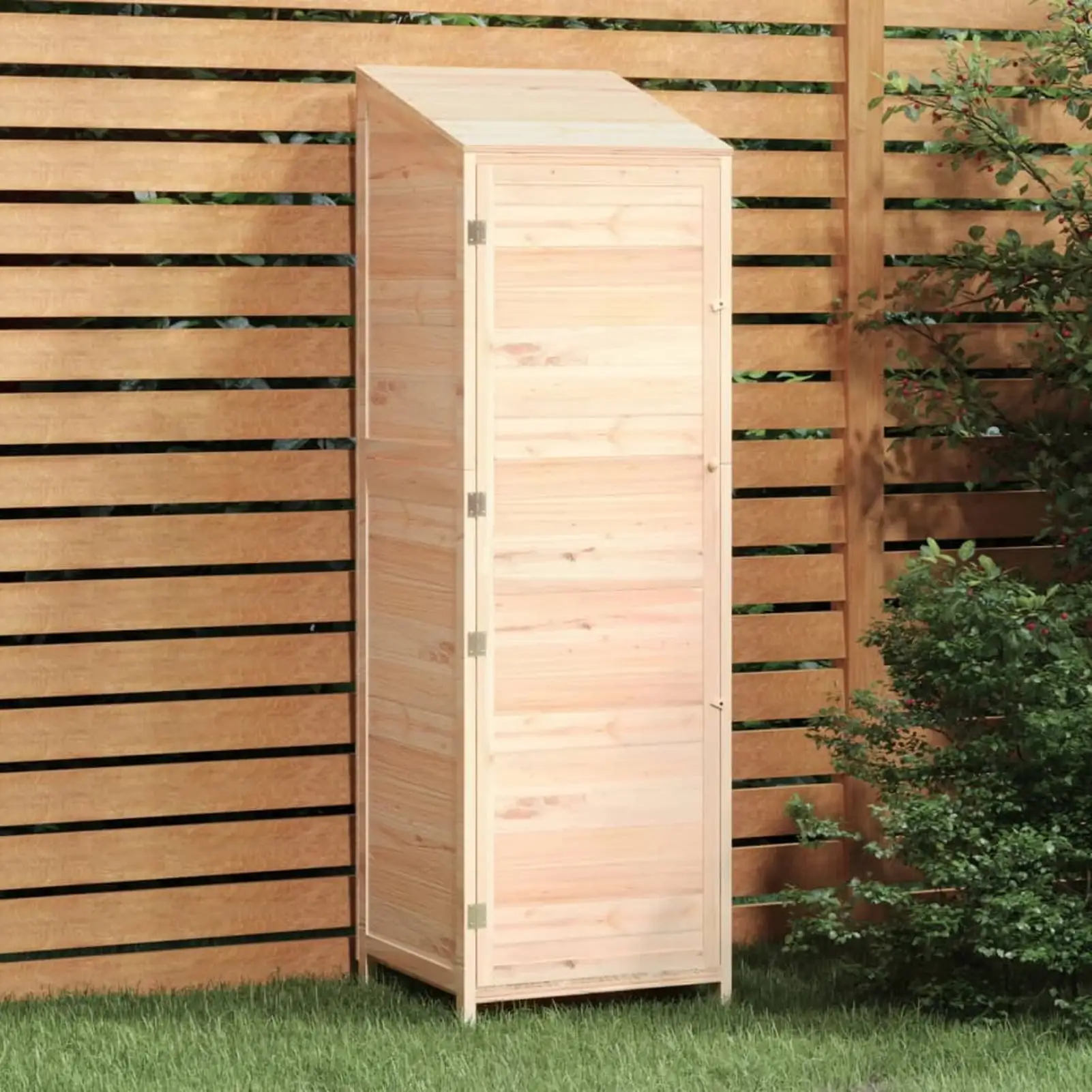 OWSOO Garden Shed 21.7x20.5x68.7 Solid Wood Fir