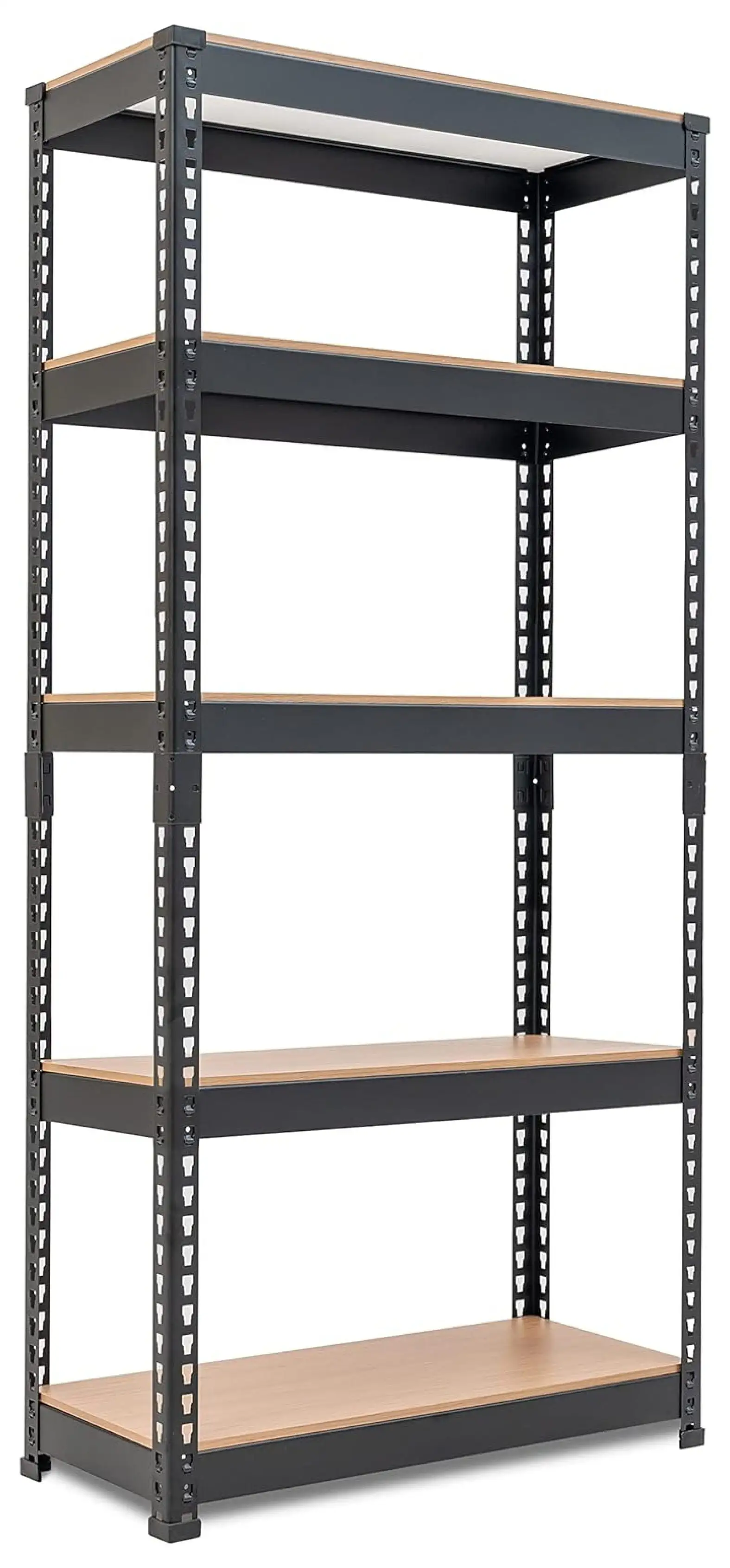 Omsix 5 Tier Laminated Metal Shelving Unit Adjustable Garage Storage Utility Rack Heavy Duty Shelves Organization Multipurpose Shelf Warehouse Basement Shed Pantry 28 W x 12.3 D x 59.5 H 1Pack