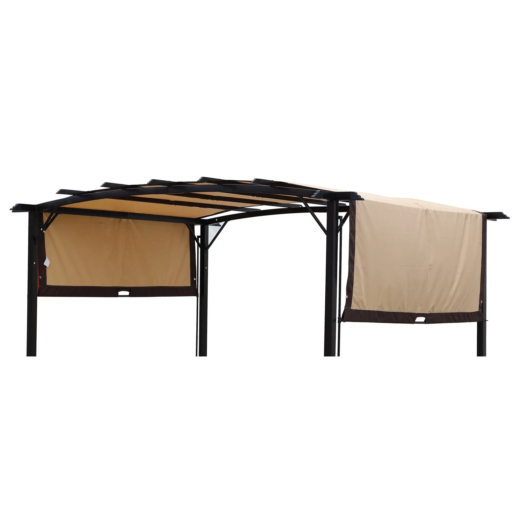 Only Choice Universal Replacement Canopy Cover for 12 Ft L x 9 Ft W Curved Outdoor Pergola Structure