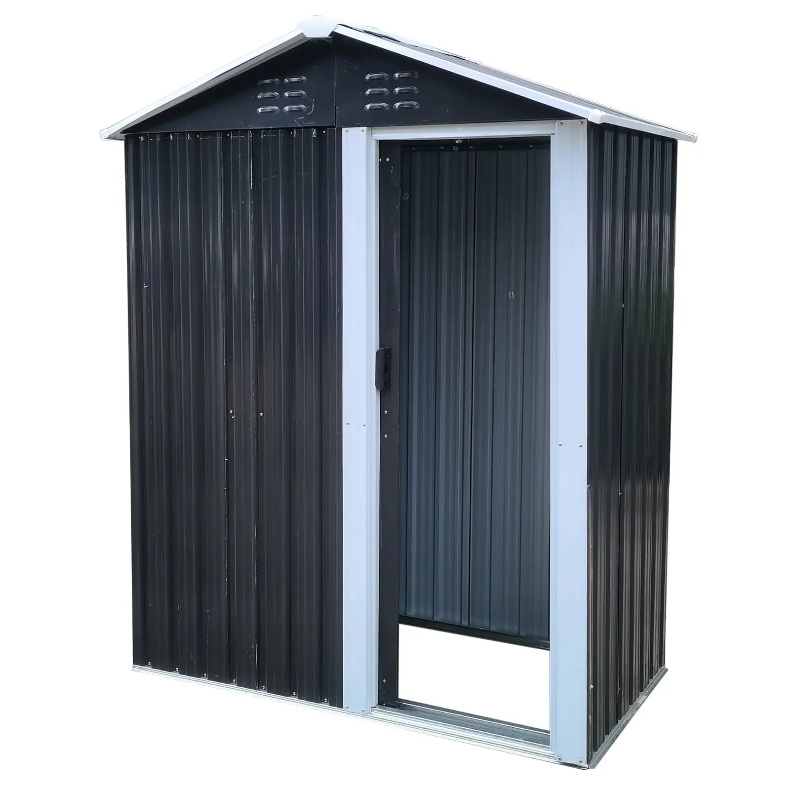 Outdoor Garden Storage Shed Waterproof Sturdy Structure Detachable Design Storage Cabinet Outdoor Storing Tools (3 x 5ft)