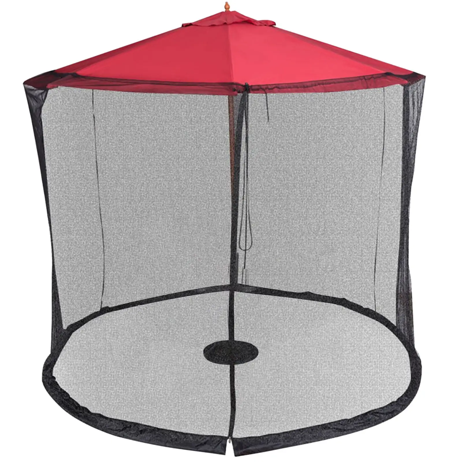 Outdoor Patio Straight Rod Umbrella Parasol Sun Umbrella Net Cover for Home Camping