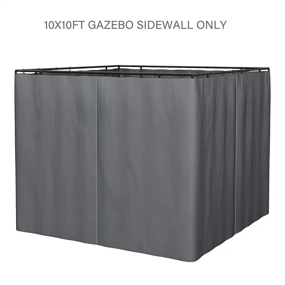 Outdoor Universal Gazebo Replacement Sidewall with Zippers(Sidewall Only) 10 x 10