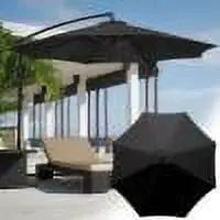 Ovzne Patio Umbrella. Outdoor Courtyard Umbrella Surface Polyester Sunshade Umbrella Sunscreen And Rainproof Fabric Garden Pillar Umbrella Fabric