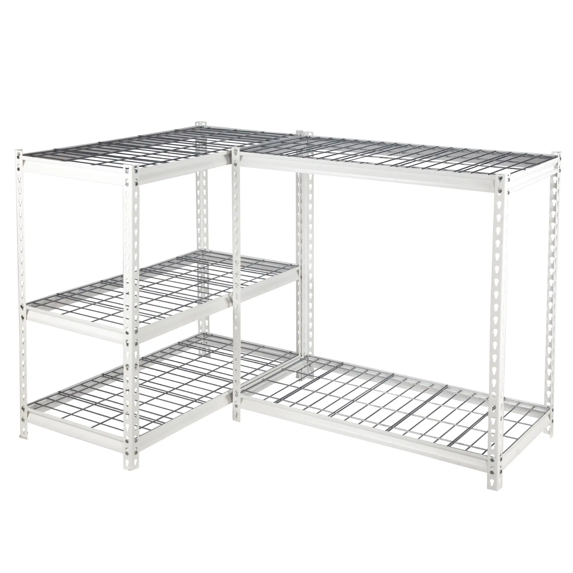 Pachira 48 x 72 5 Shelf Steel Shelving for Home/Office Organizing. White