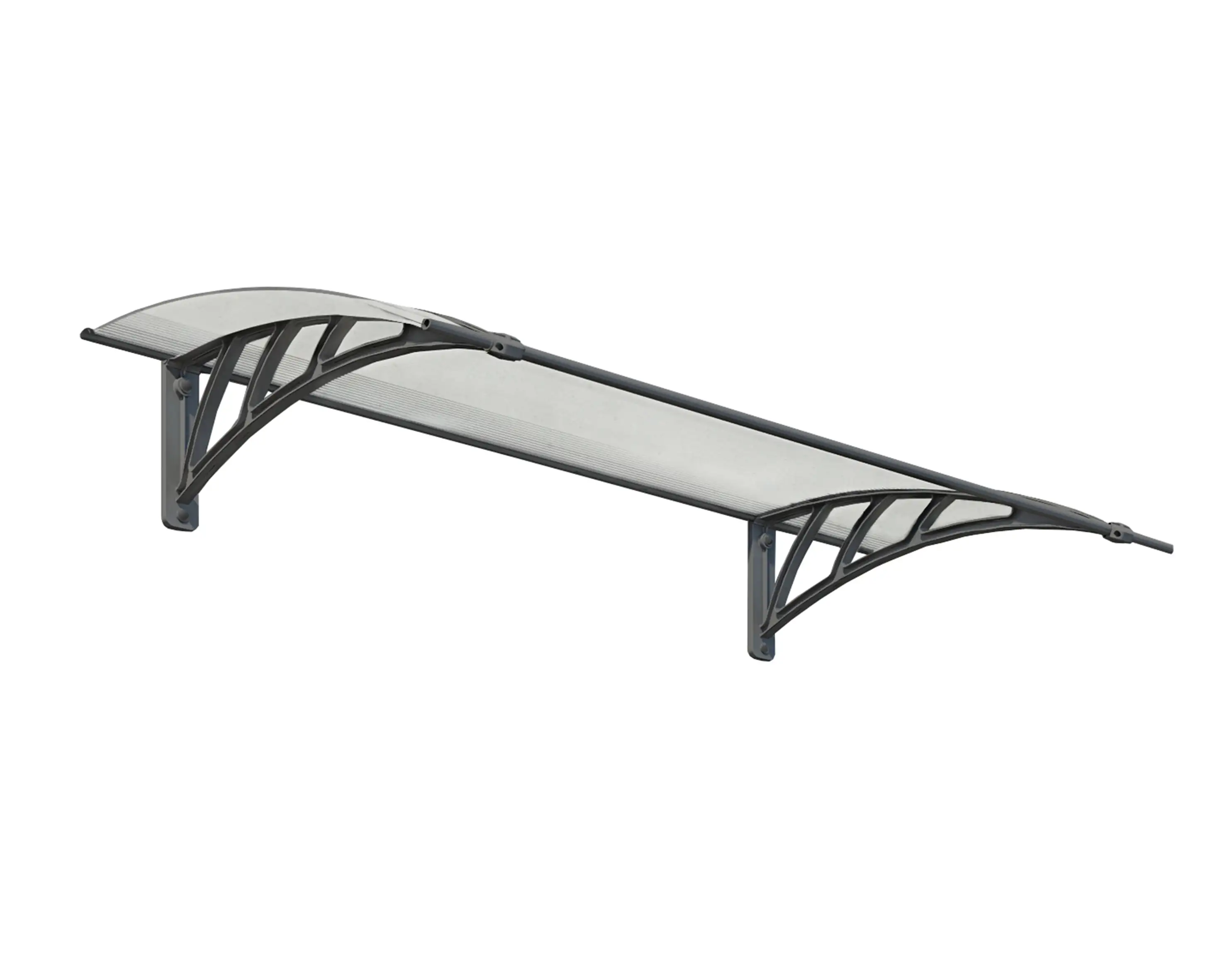 Palram - Canopia Neo 1350 4' x 3' Polycarbonate/Polymer Awning - Gray/Mist