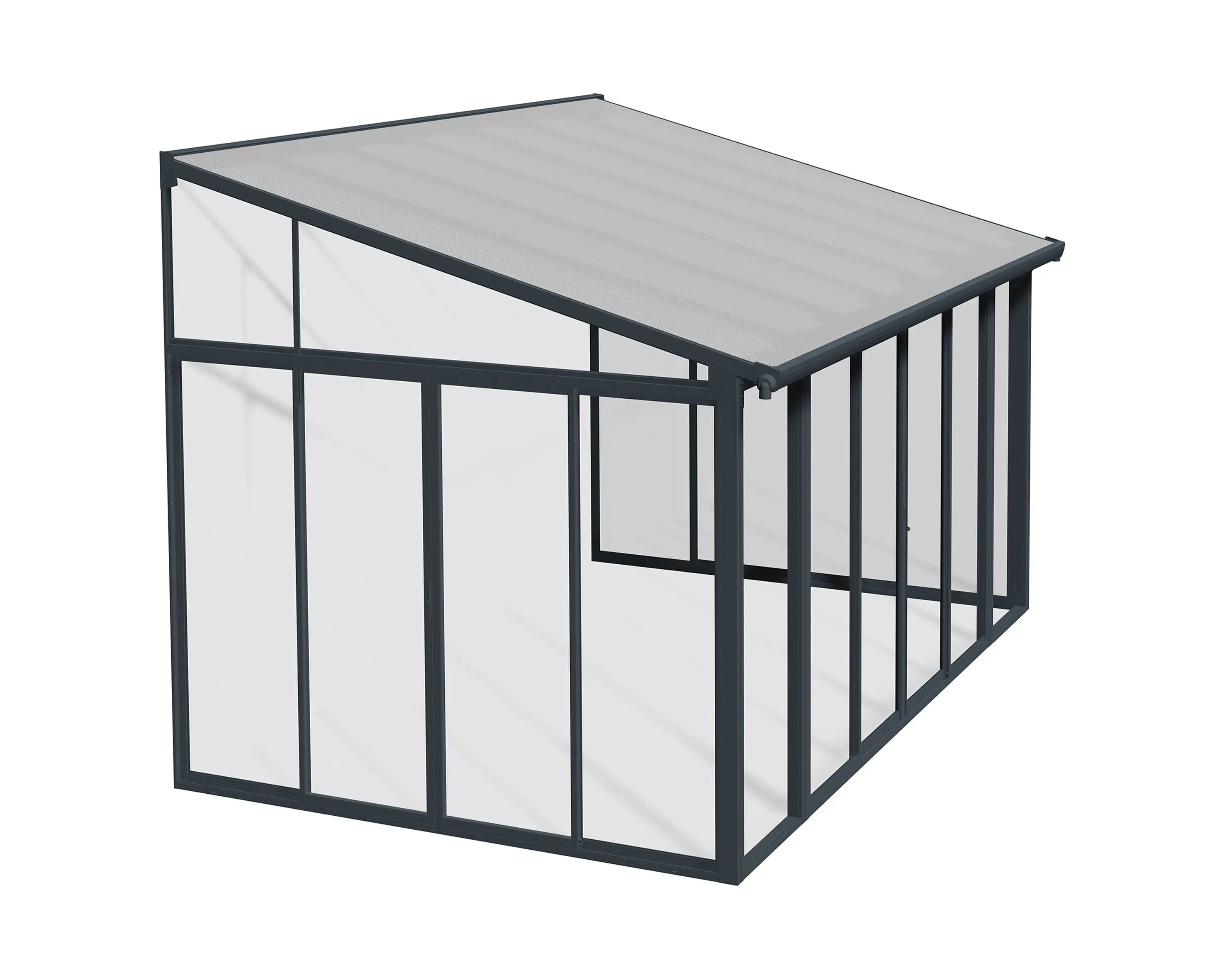 Palram - Canopia SanRemo 10' x 14' Patio Enclosure - Gray/Clear